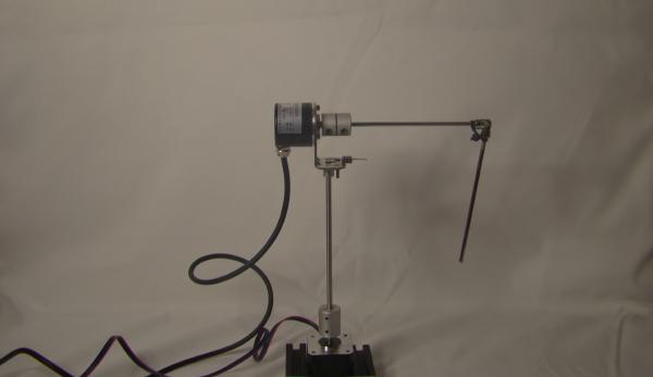 A custom rotary inverted pendulum